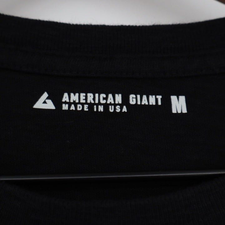 American Giant Classic Crew Neck T Shirt Black Made in USA Men's Size M