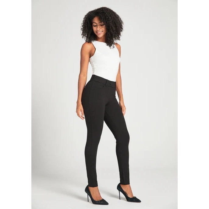 Betabrand Black Dress Pants Petite Medium Stretch Career Casual