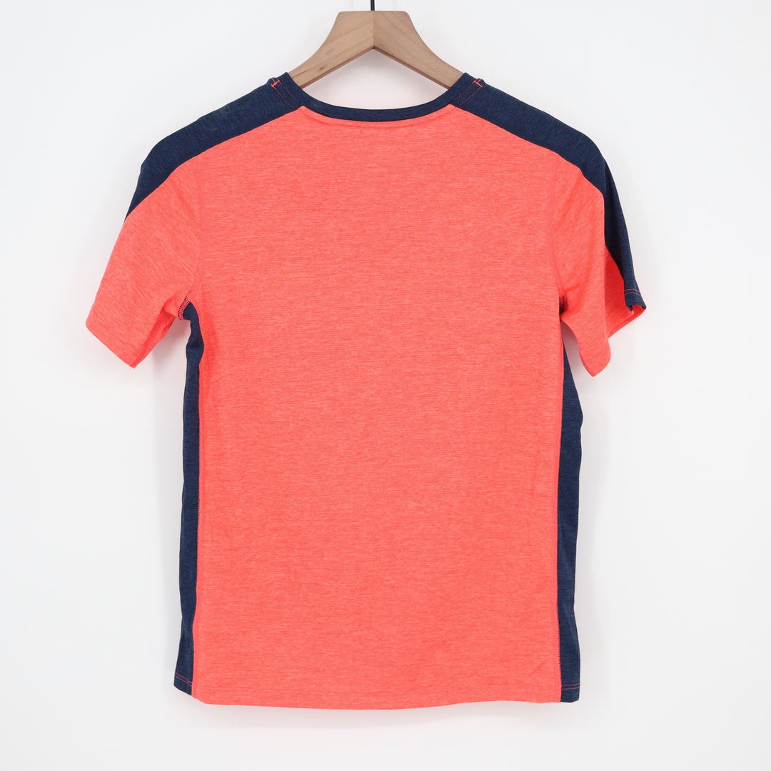 DSG Boys Large 14-16 Pieced Graphic Movement Tee Cabana Coral Basketball 1989