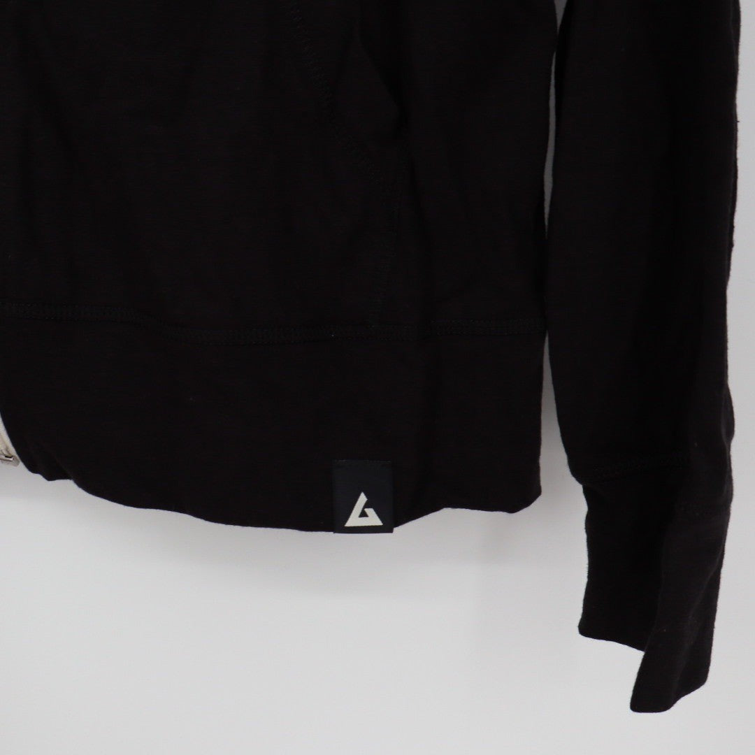 American Giant Black Full Zip Hoodie Made in USA Medium Mens Womens Casual
