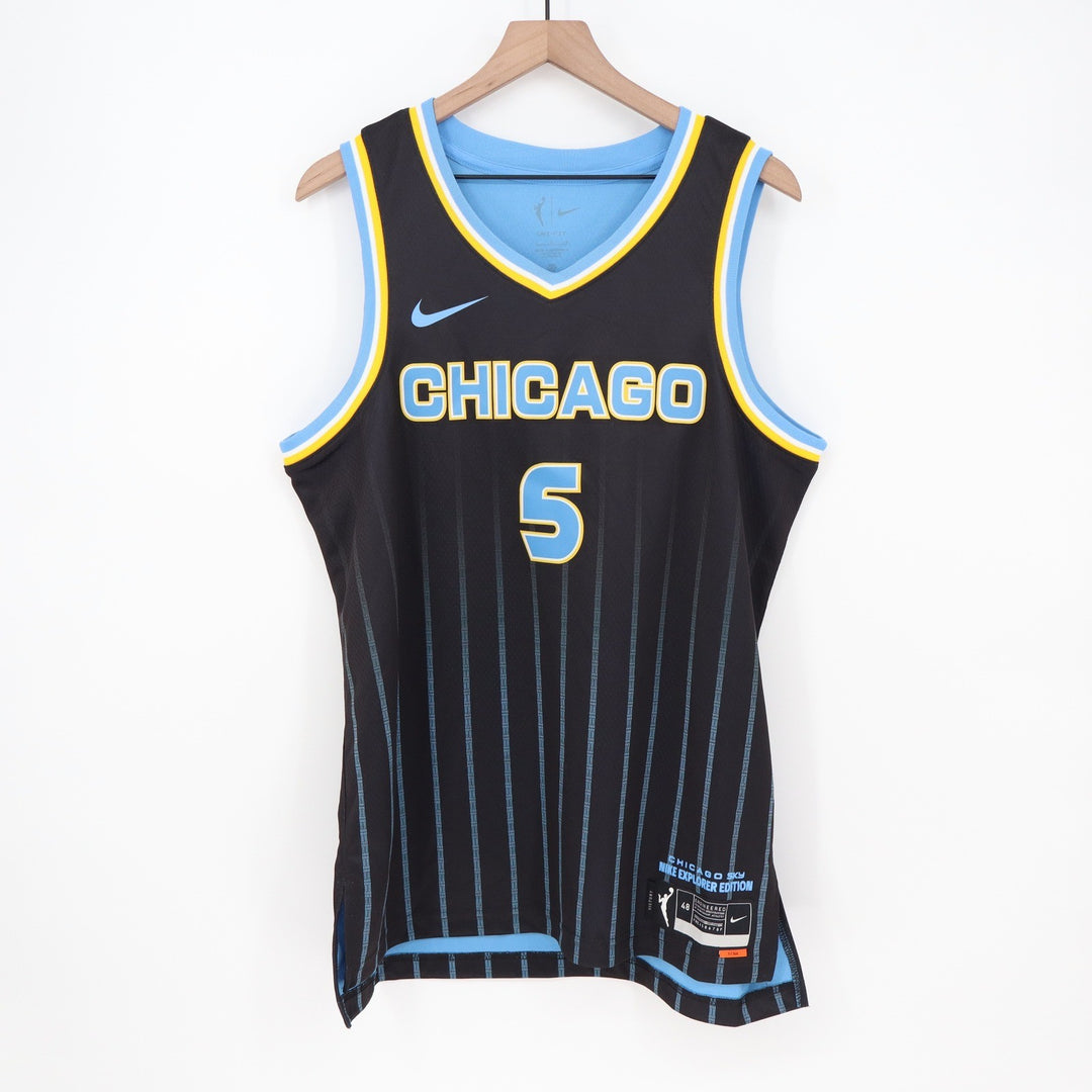 Nike Chicago Sky Angel Reese 5 Explorer Edition WNBA Jersey Black L