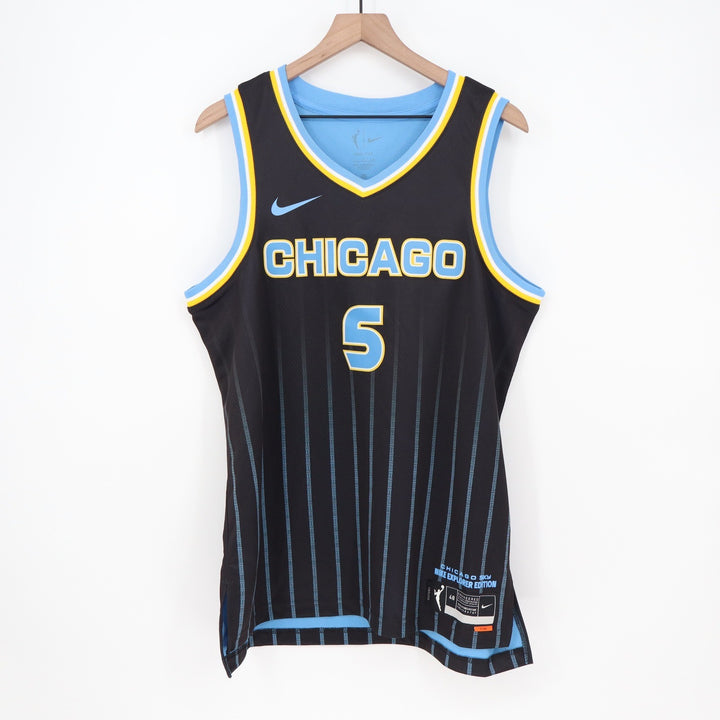 Nike Chicago Sky Angel Reese 5 Explorer Edition WNBA Jersey Black L