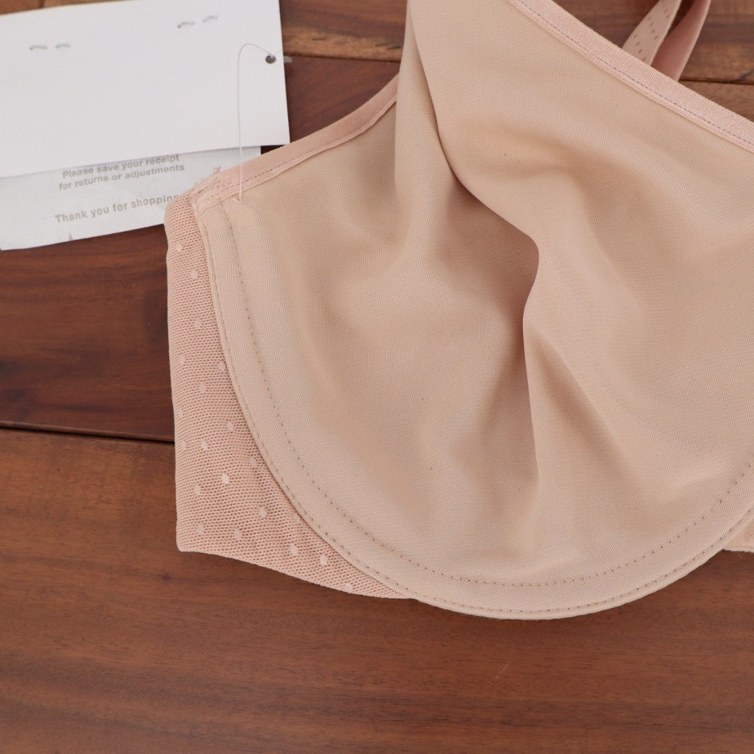 Wacoal Back Appeal Minimizer Bra Womens 34DD Rose Dust Adjustable Strap Stretch