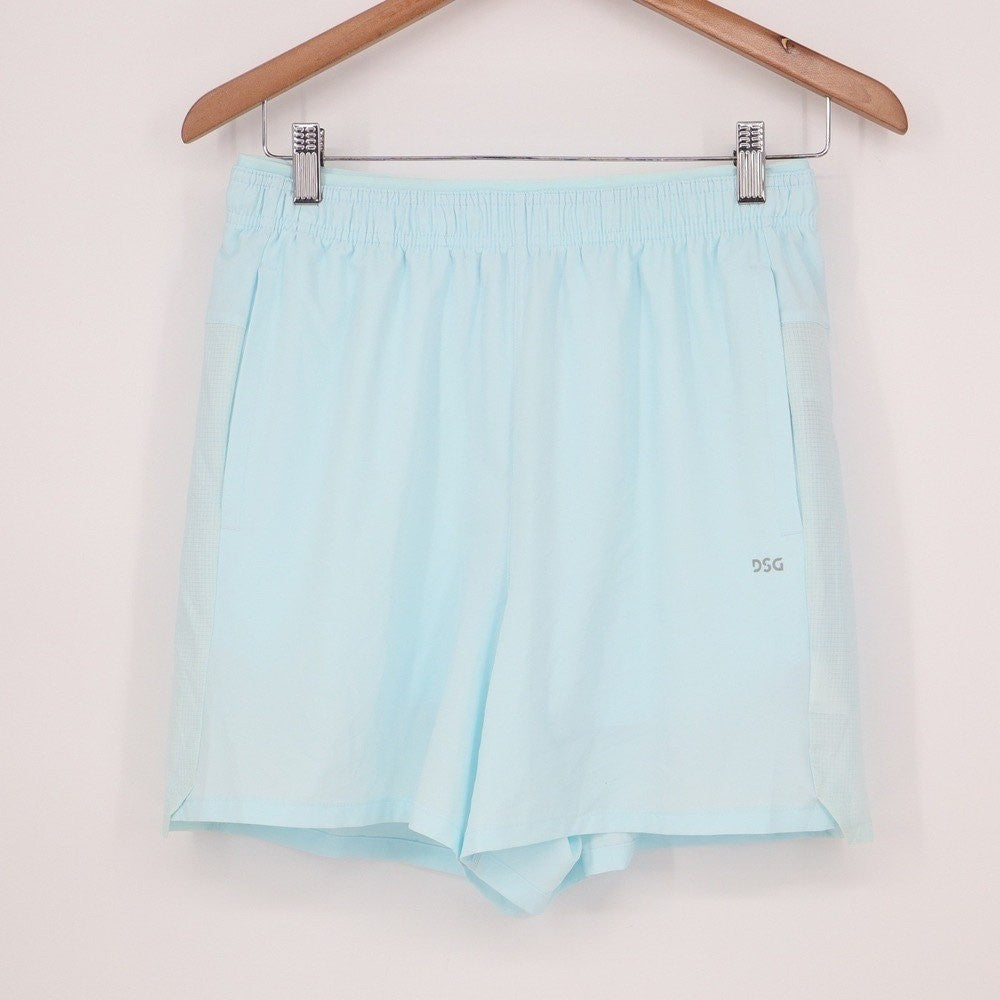 DSG Mens 5 Inch Stride Short Light Blue Athletic Running Training Small