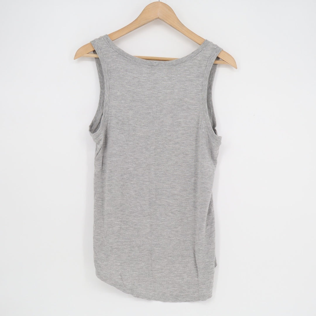 Z Supply Tank Top Womens M Heather Gray Stretch Round Neck Activewear Pullover