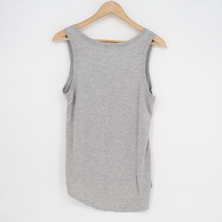 Z Supply Tank Top Womens M Heather Gray Stretch Round Neck Activewear Pullover