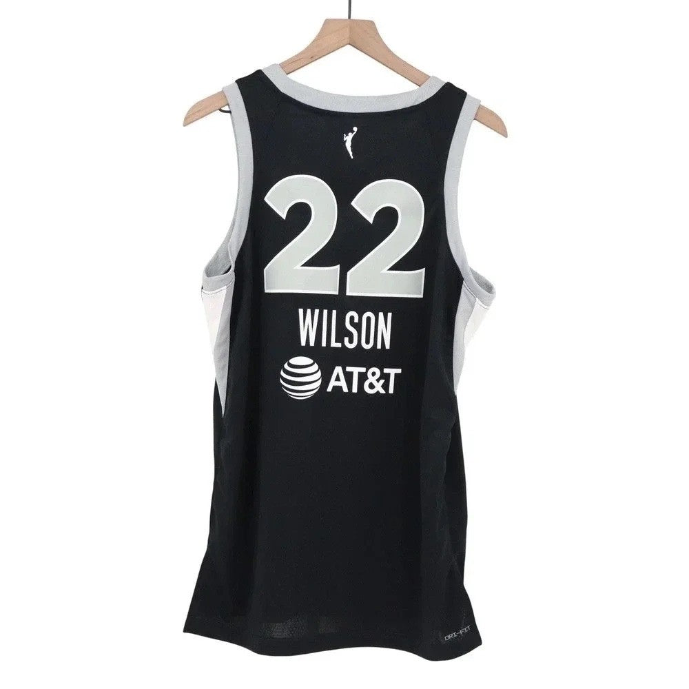 Nike Las Vegas Aces A'ja Wilson 22 Explorer Edition Jersey Black HF0996-010 XL