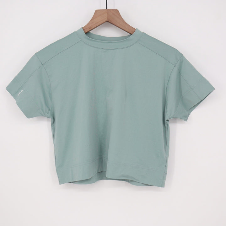 Easton Jen Schroeder JS WMS Crop Tee Blue Green XS EJST-GRN-XS New With Tags
