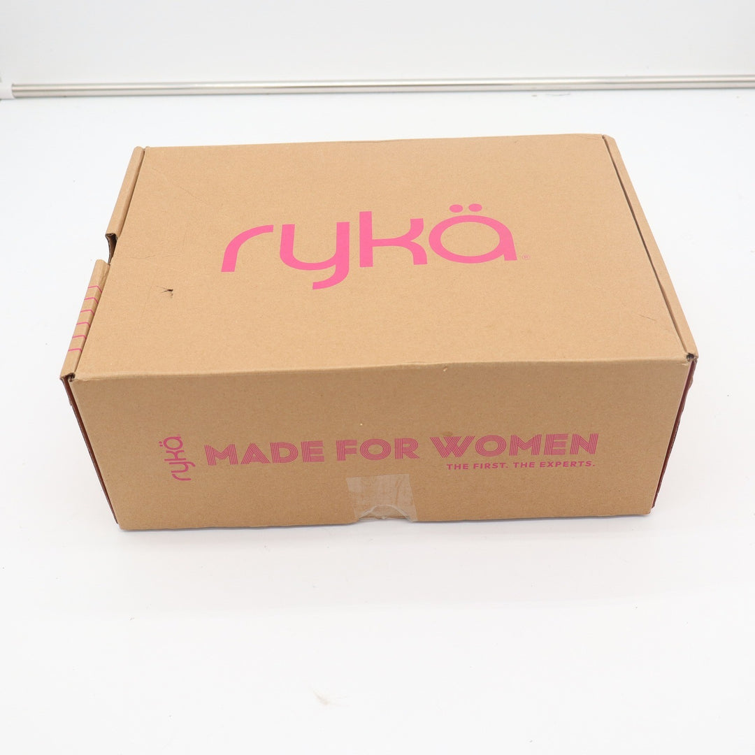 Ryka Dash 3 Womens Walking Shoes Navy Blue Pink Mesh Leather Sneakers 10M