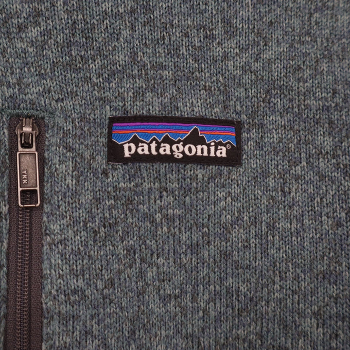 Patagonia Pullover Mens S Better Sweater Teal Heather 1/4 Zip Fleece Excellent