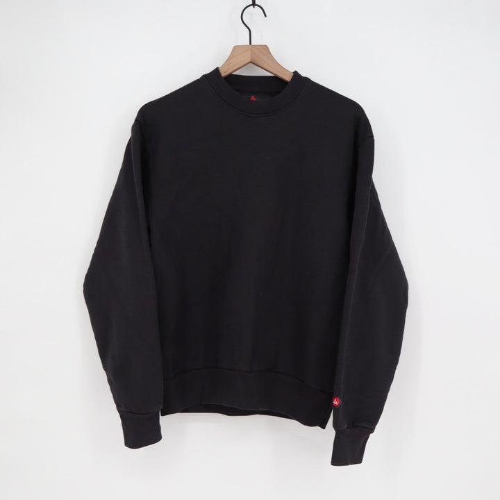 American Giant Sweatshirt Mens Small Black Crew Neck Cotton Long Sleeve Ribbed