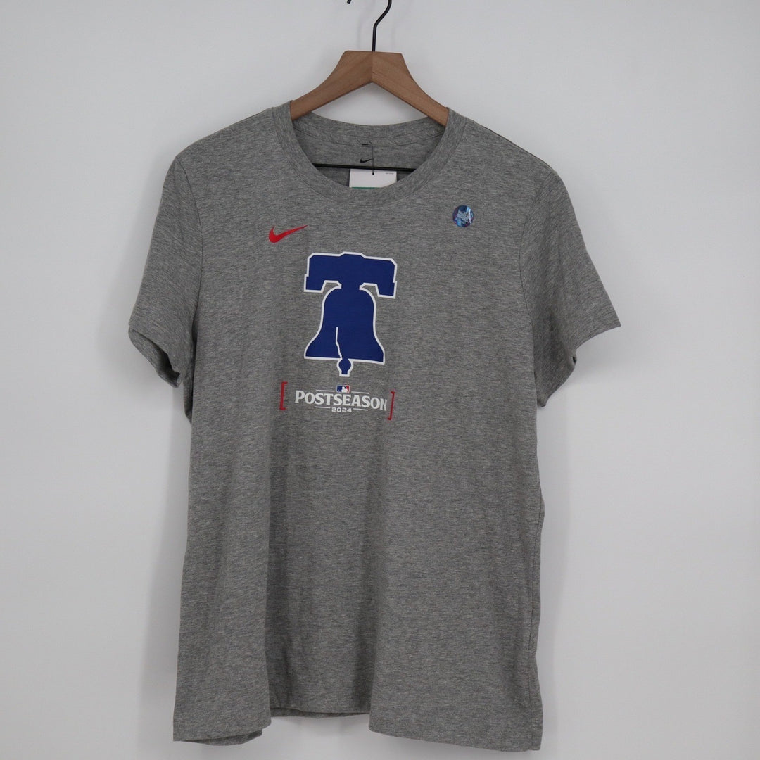Nike Philadelphia Phillies 2024 Postseason Liberty Bell Gray T-Shirt XL NKAF-06G