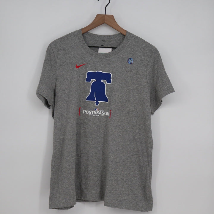Nike Philadelphia Phillies 2024 Postseason Liberty Bell Gray T-Shirt XL NKAF-06G