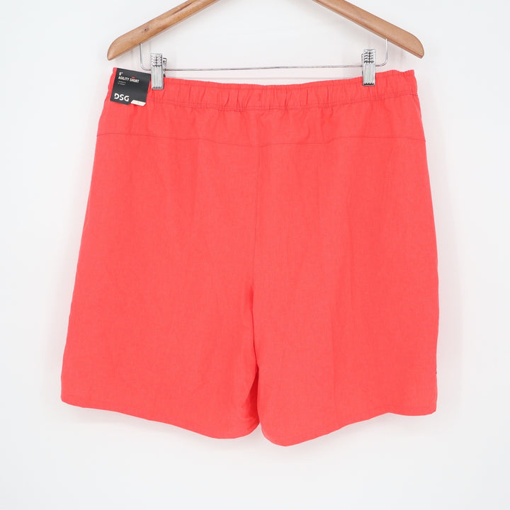 DSG Mens 8 Agility Short Cabana Coral Heather Orange Athletic L
