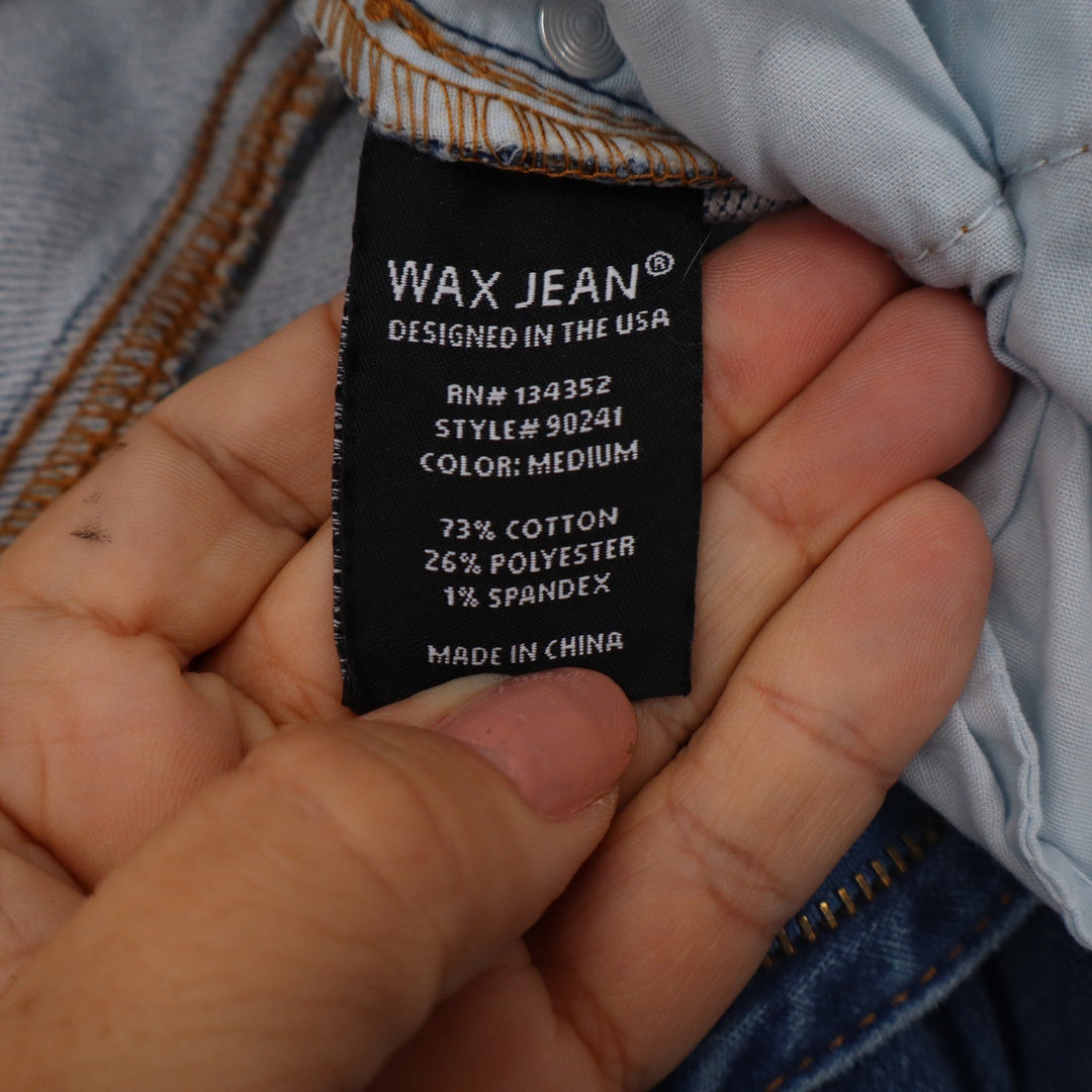 Wax Jean Collection Womens High Rise Skinny Jeans Medium Wash Size 0/24