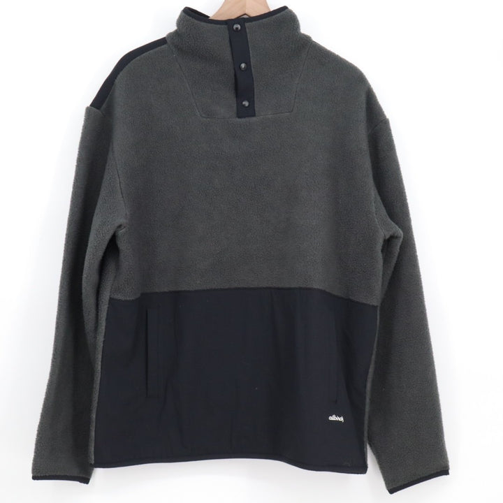 Allbirds Fluff Fleece Jacket Mens Large Gray Blue Quarter Snap Outdoor Wear