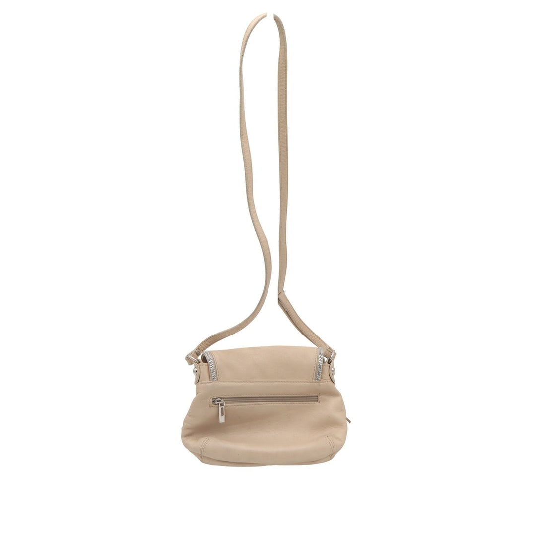 Toro Firenze Beige Italian Leather Crossbody Bag Tassel Small Shoulder Bag
