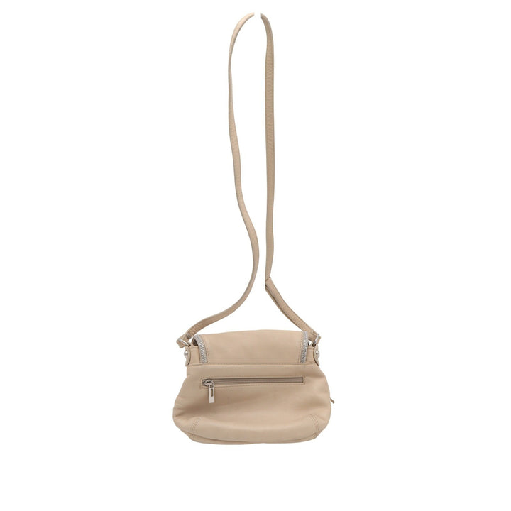 Toro Firenze Beige Italian Leather Crossbody Bag Tassel Small Shoulder Bag
