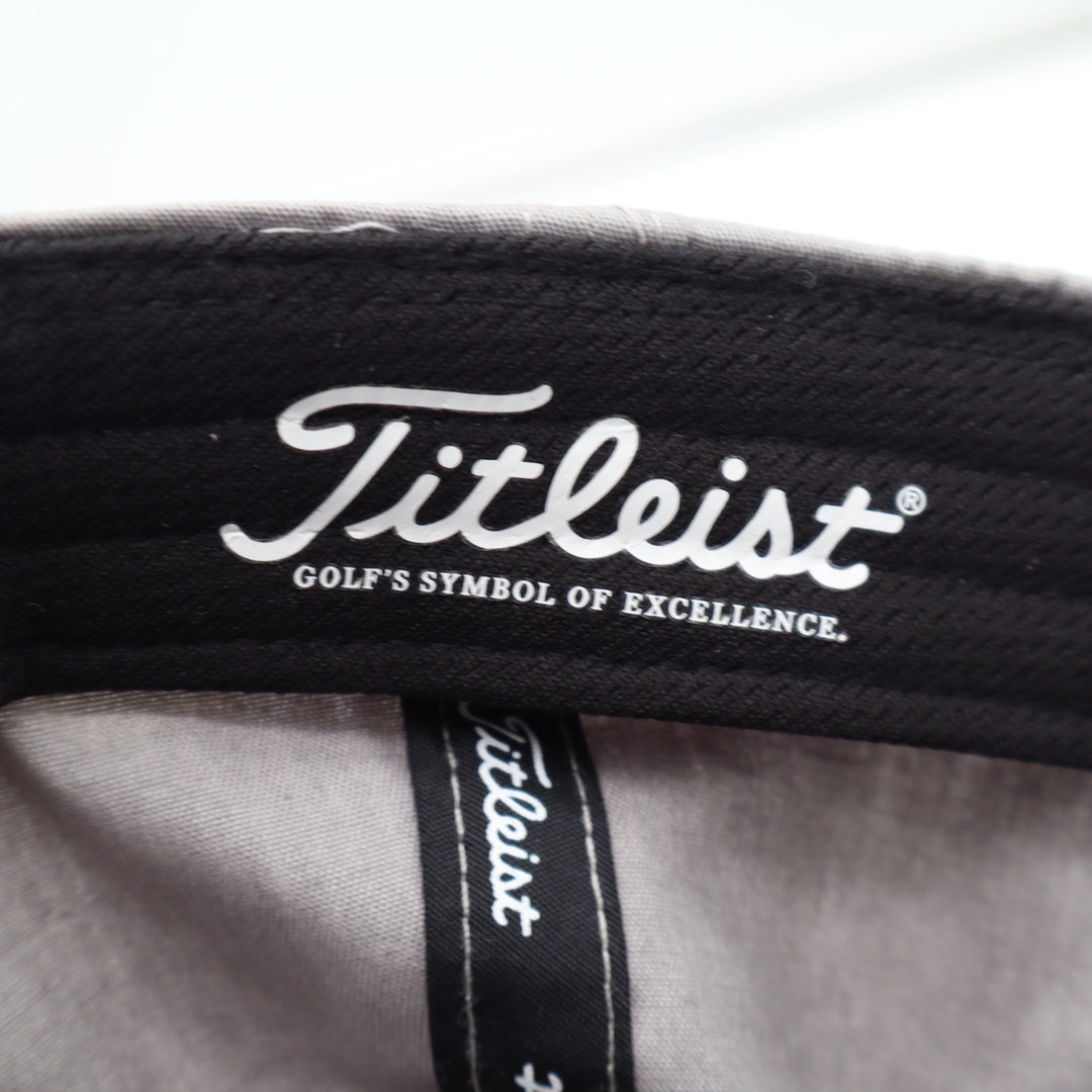 Titleist Golf Hat Gray Adjustable Strapback Embroidered Script Logo Dad Cap
