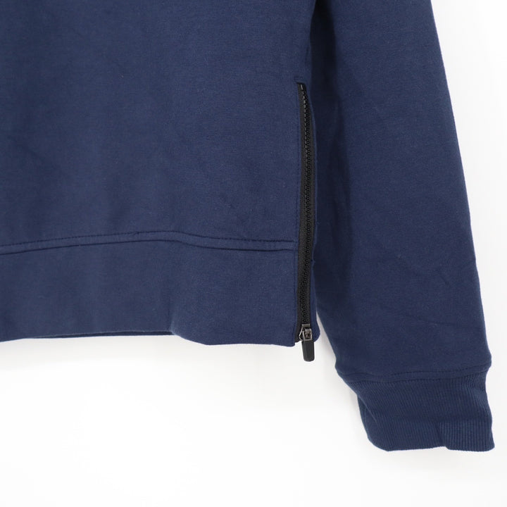 DSG Mens XS Navy Blue Crewneck Sweatshirt Side Zippers Sleeve Pocket