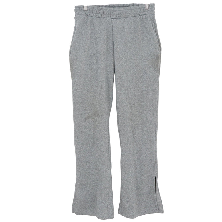 Downtown Motion Women's Gray Heathered Side Slit Sweatpants Joggers Large