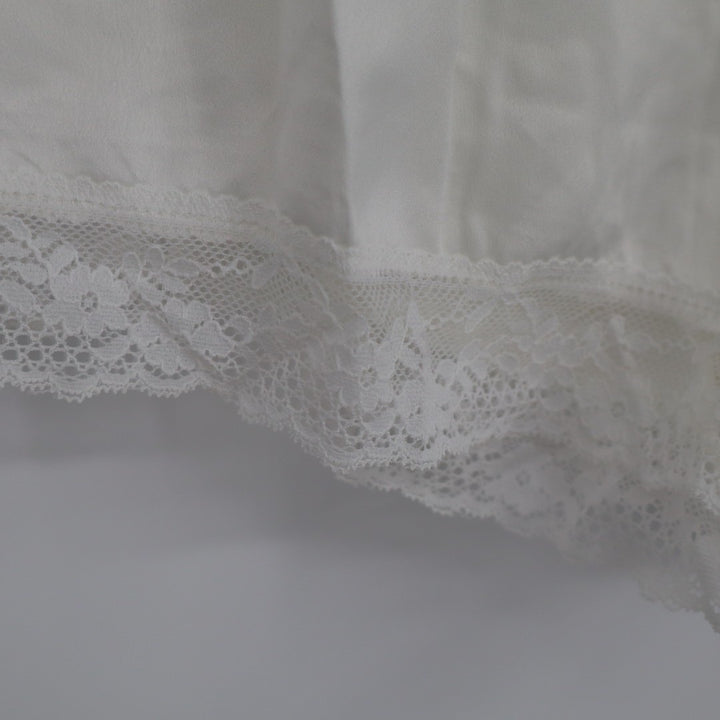Flora Nikrooz Selena Sleep Shorts Women Medium White Cotton Tie Front Loungewear