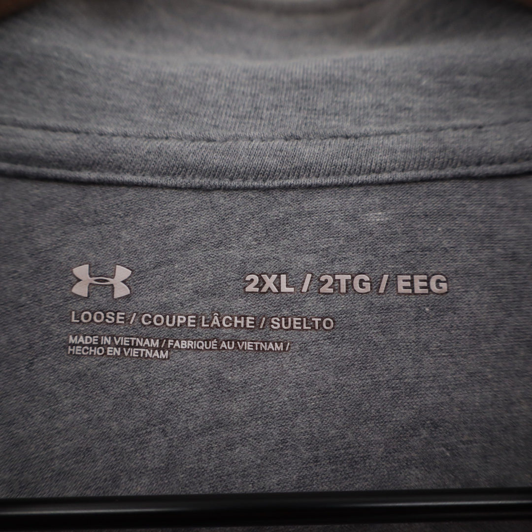 Under Armour Penn State Nittany Lions Quarter Zip Gray Pullover Mens 2XL Loose