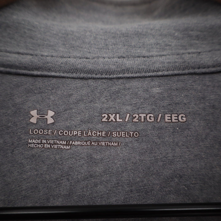 Under Armour Penn State Nittany Lions Quarter Zip Gray Pullover Mens 2XL Loose