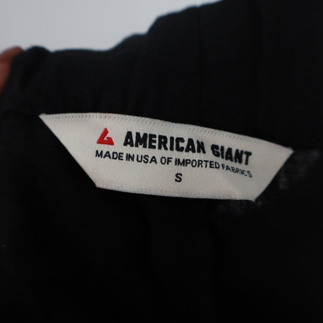 American Giant Pants Womens Small Black Linen Relaxed Fit Made In USA