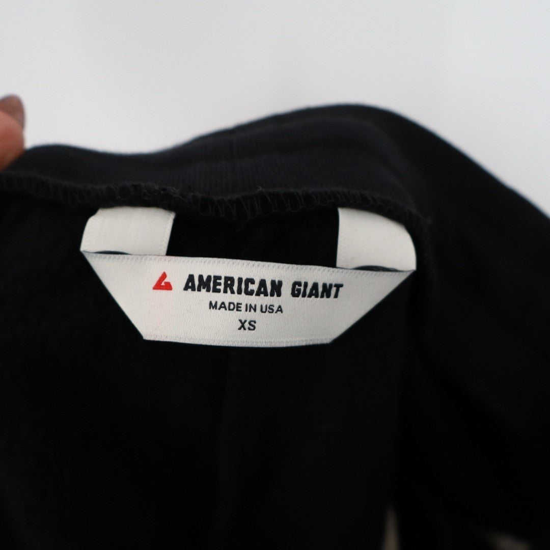 American Giant Cargo Straight Sweatpants Womens XS Black Cotton Classic Fit