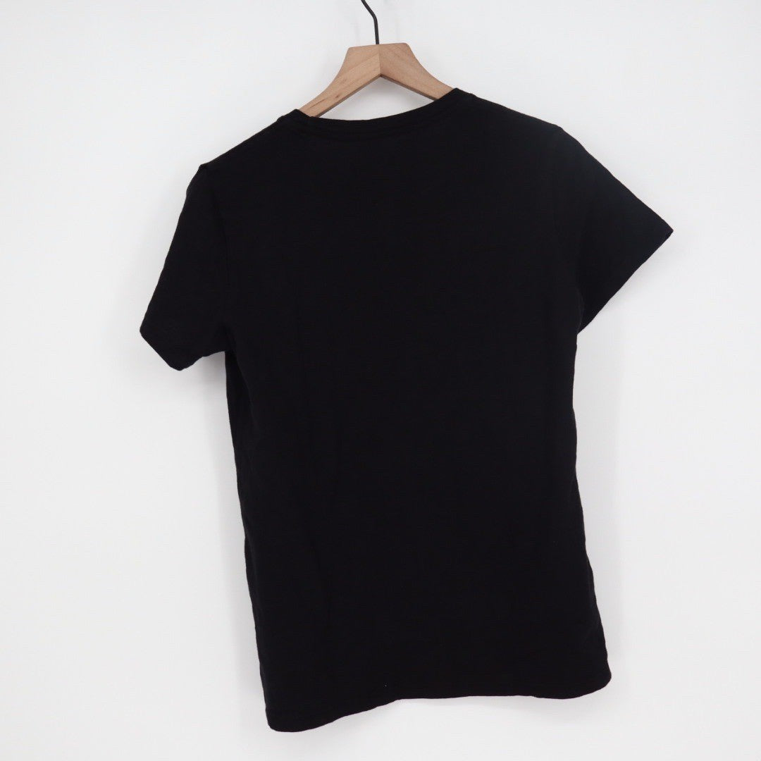 AMERICAN GIANT Mens Black Crew Neck T Shirt Size L Made in USA Cotton