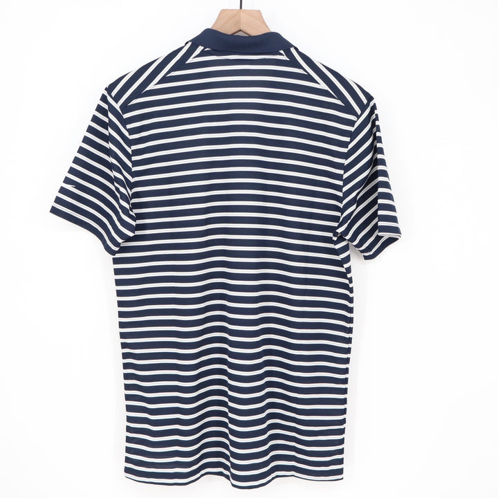 Nike Golf Mens Dri-FIT Victory Striped Polo Shirt Navy White Small