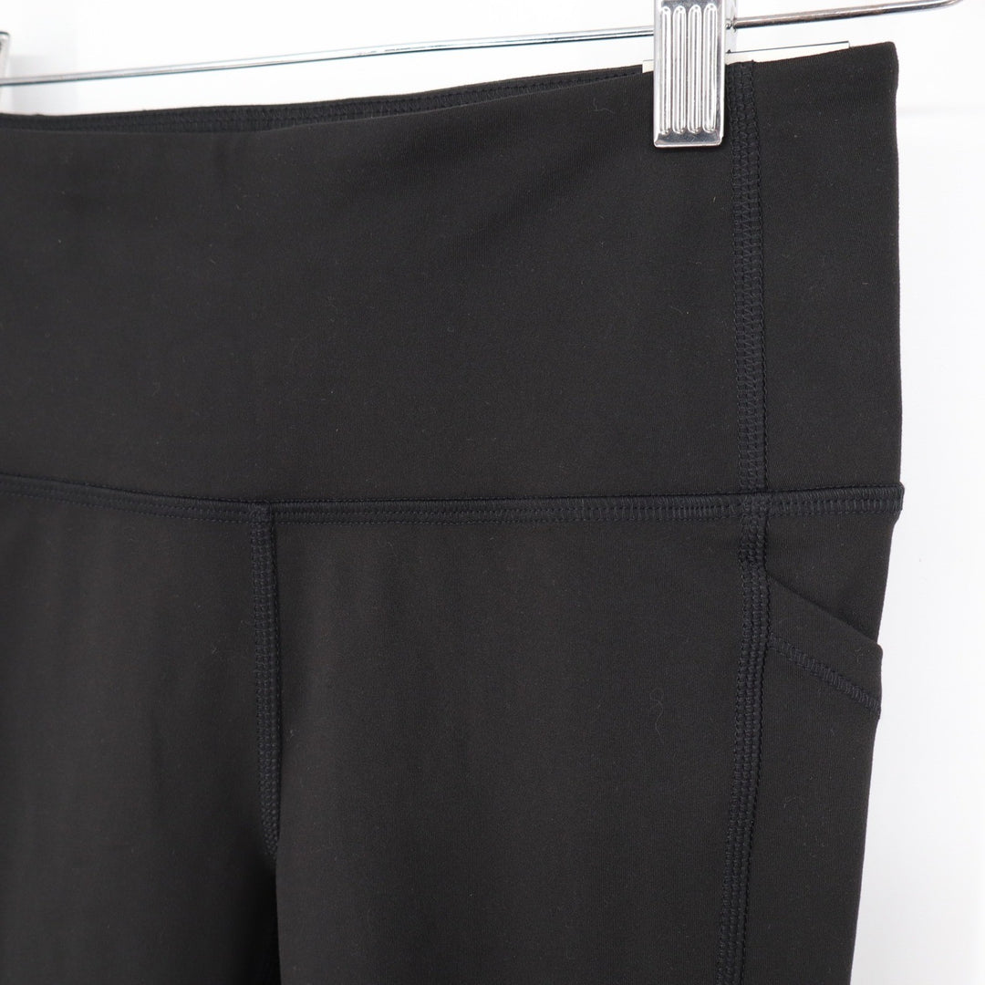 DSG Momentum Crop Womens XS Pure Black High Rise Athletic Leggings