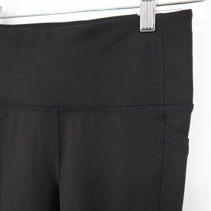 DSG Momentum Crop Womens XS Pure Black High Rise Athletic Leggings