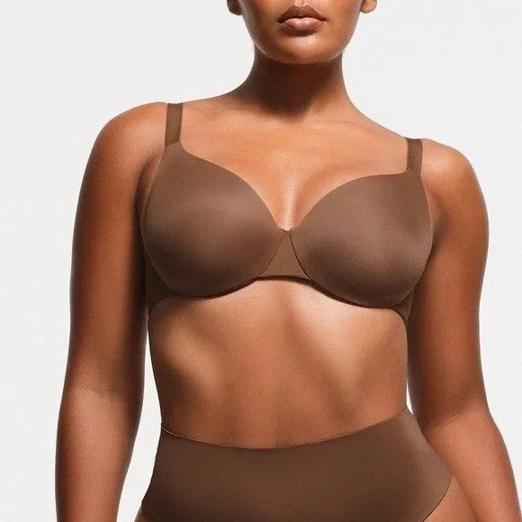 SKIMS Smoothing Intimates Full Coverage Lightly Lined Bra 40DDDD Jasper