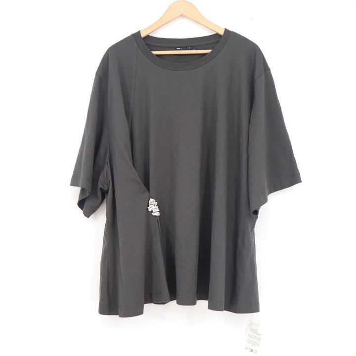 ASOS DESIGN Curve Charcoal Grey Oversized T-Shirt Silver Hardware 3XL New