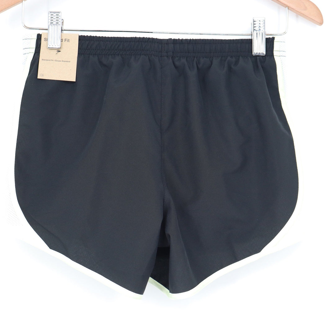 Nike Kids Dri-FIT Training Shorts Black Neon Logo Large L NWT