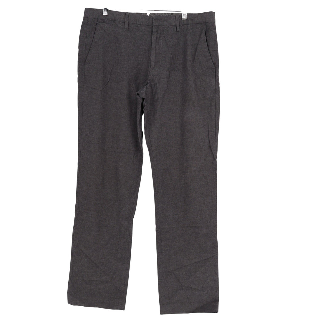 Bonobos Mens Grey Micro Pattern Cotton Chino Pants 36x31 Straight Leg DVA 946