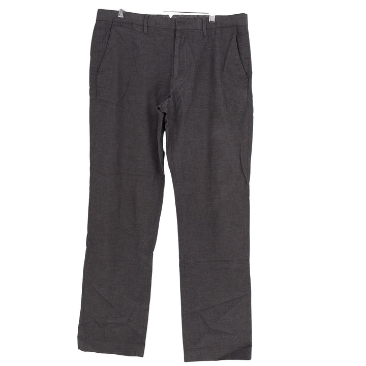 Bonobos Mens Grey Micro Pattern Cotton Chino Pants 36x31 Straight Leg DVA 946