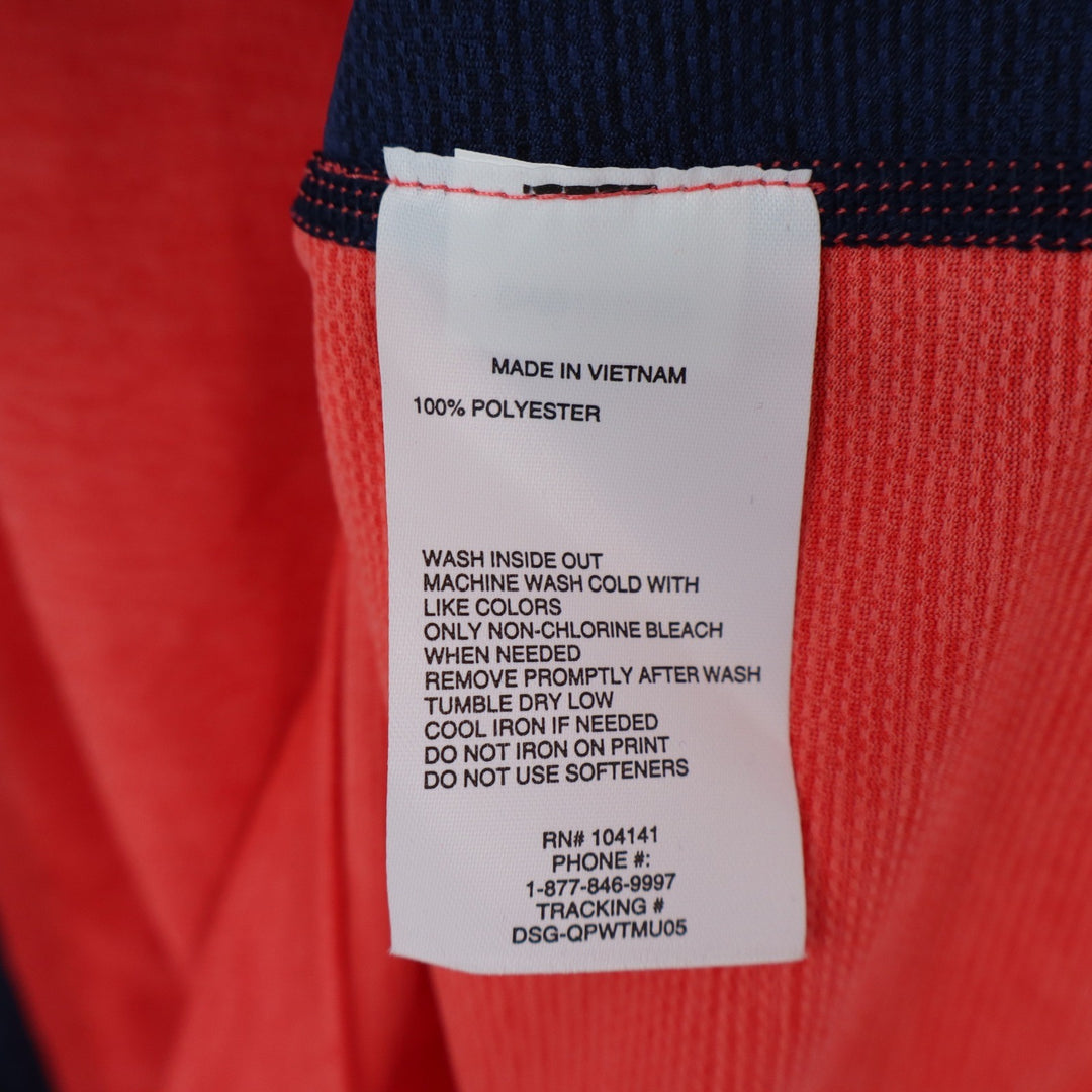 DSG Boys Pieced Graphic Movement Tee Cabana Coral Navy Blue Size L 14-16
