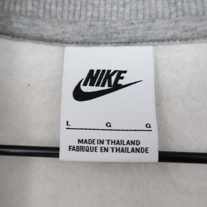 Nike Phoenix Crop Quarter Zip USA Hockey Fleece Sweatshirt Grey Large