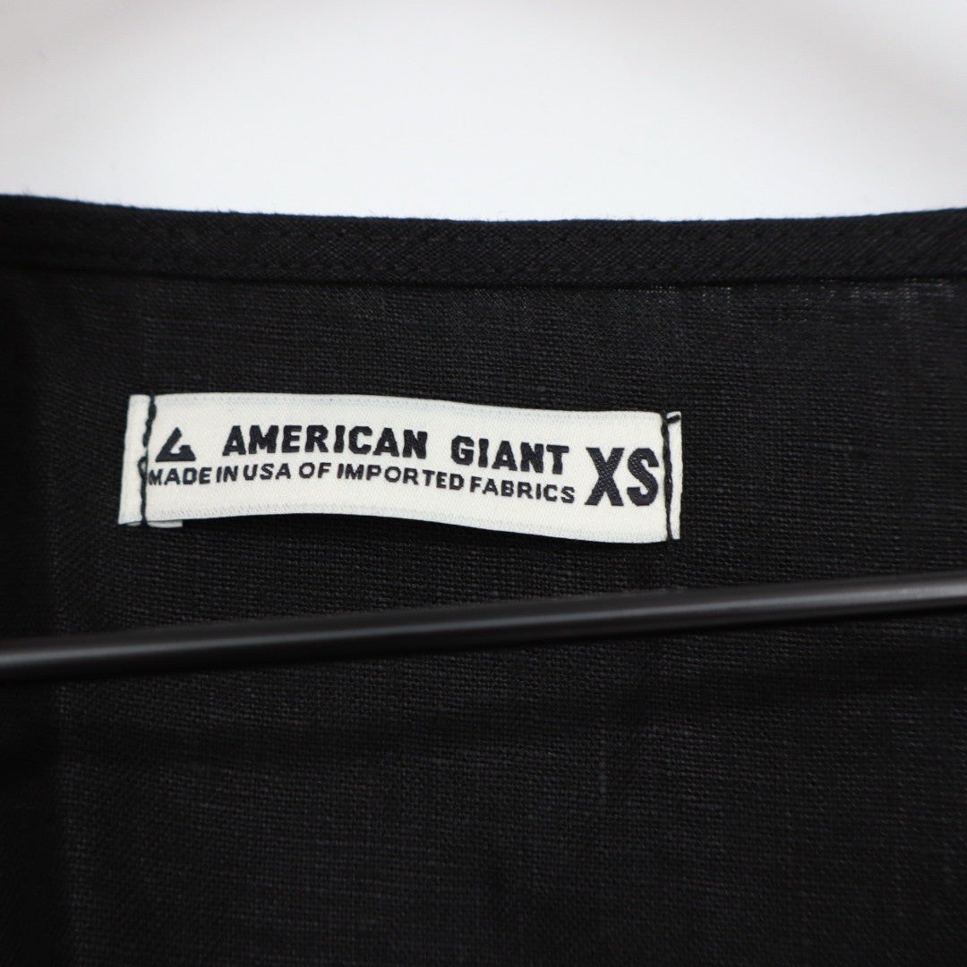 American Giant Women's Linen Tie Dress Size XS Made In USA