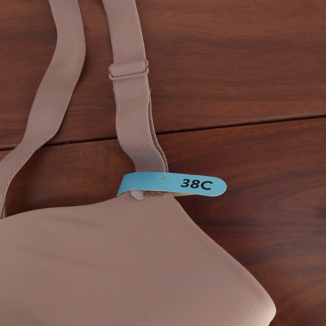 Bali Ultimate Smoothing Lightweight T-Shirt Bra Womens 38C Blush Nylon Stretch