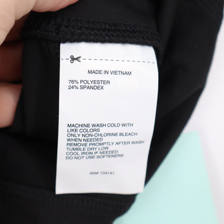 DSG Womens Momentum Crop Leggings Pure Black XXS New