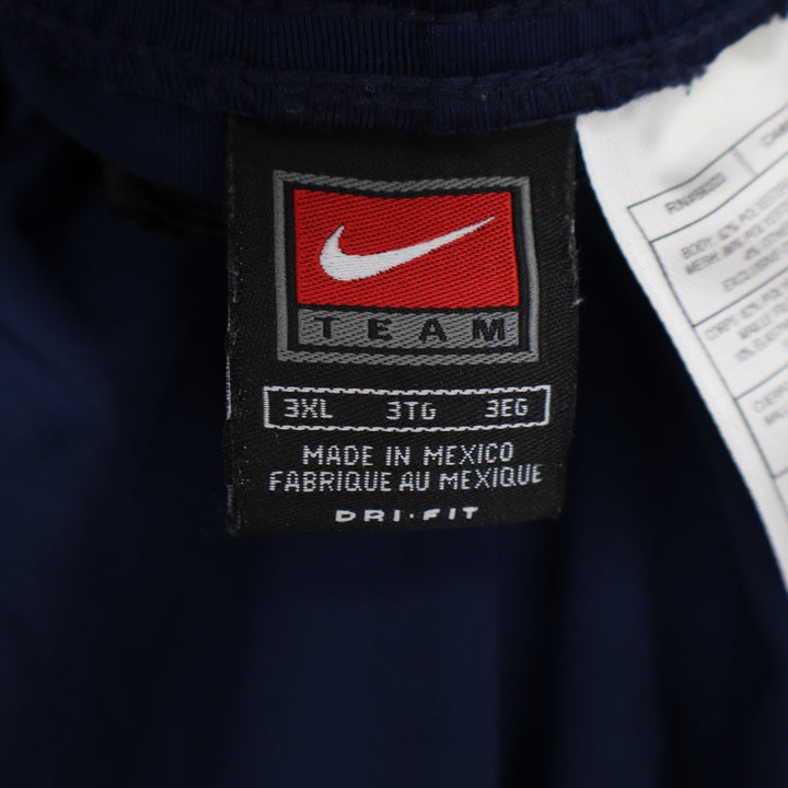 Nike Athletic Shorts Mens 3XL Dri-FIT Navy Blue Black Stripe Excellent