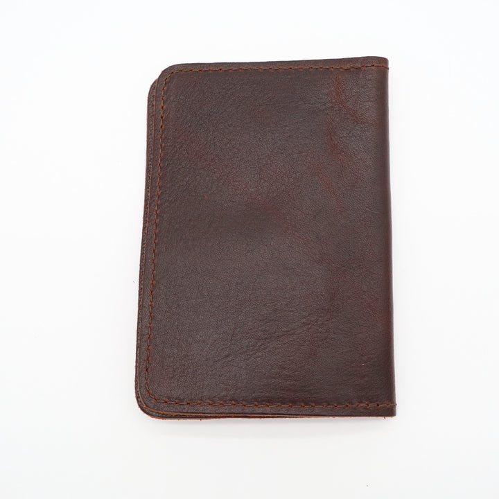 Portland Leather Goods Modern Passport Case Travel Document Holder Brown Leather