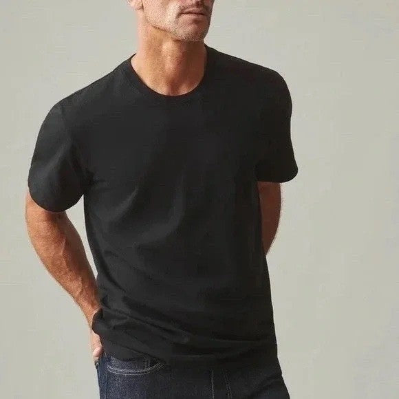 American Giant Mens Black Cotton Pocket T Shirt Size 2XL Made in USA