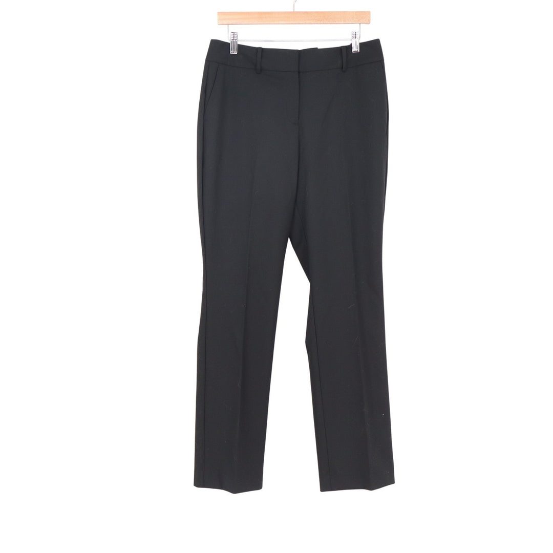 Ann Taylor Factory The Straight In Curvy Black Dress Pants Size 8 Professional