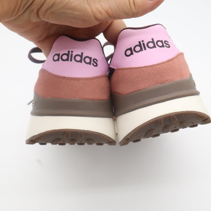 Adidas Womens Brown Pink Low Top Sneakers Lace Up Athletic Shoes Size 8