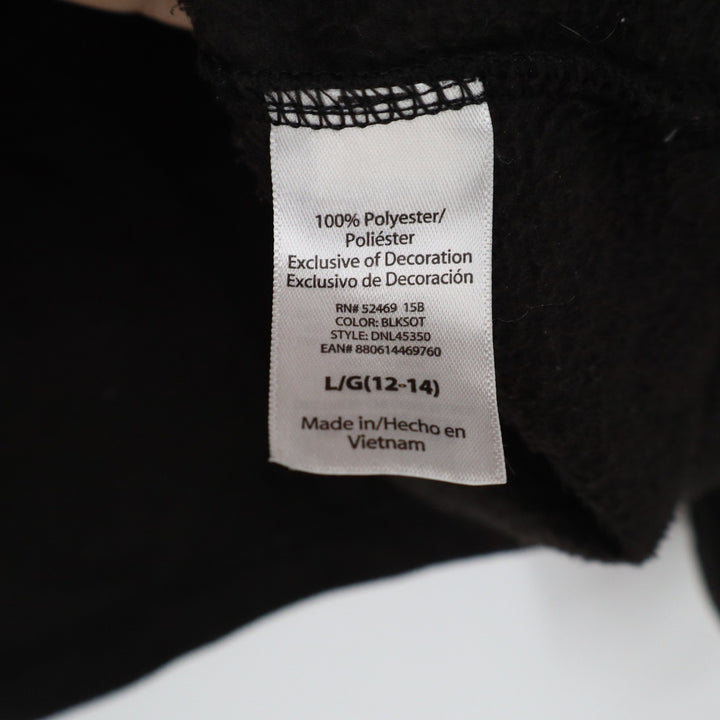 Danskin Now Womens Black Full Zip Fleece Jacket Mock Neck L 12-14